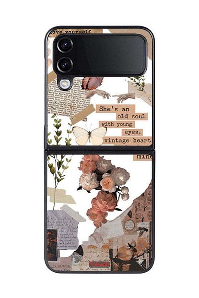 Tolwak Samsung Galaxy Z Flip 4 Protective Case Cover She Is An Old Soul