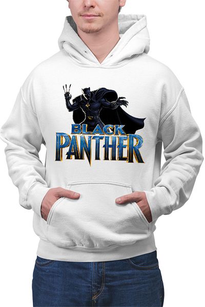 OEM Men's Hoodie Black Panther Logo Marvel Superpower
