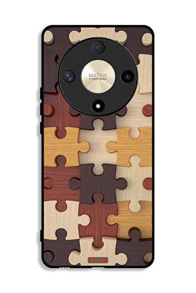 Tolwak Honor X9b Protective Case Cover Wooden Pattern