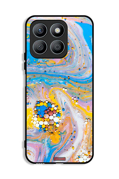 Tolwak غطاء حماية لهاتف Honor X8b بأحجار كريمة ملونة تجريدية