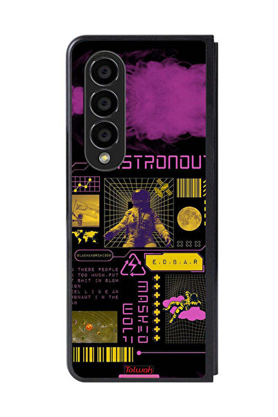 Tolwak غطاء حماية لهاتف سامسونج جالاكسي زد فولد 4، ملصق رائد فضاء