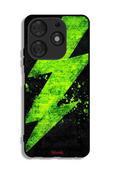 Tolwak غطاء حماية لهاتف تكنو سبارك 10 برو بنمط كهربائي