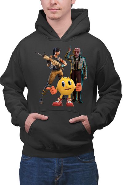 OEM Men's Hoodie Fortnite Pacman Star Trek Gameplay Survival