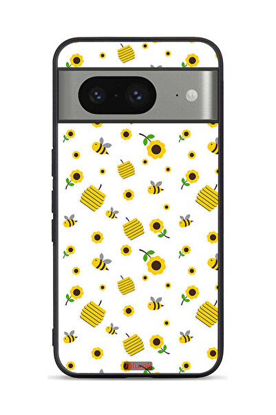 Tolwak غطاء حماية لجهاز جوجل بيكسل 8 بطبعة عباد الشمس والنحل