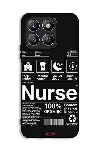 Tolwak غطاء حماية لهاتف Honor X8b مع ملصق ممرضة