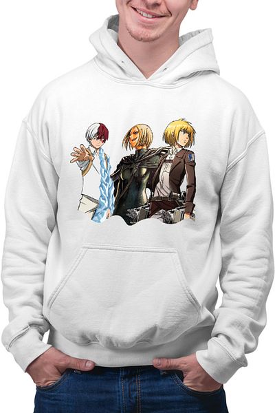 OEM Men's Hoodie Claymore Helen AOT Armin My Hero Academia