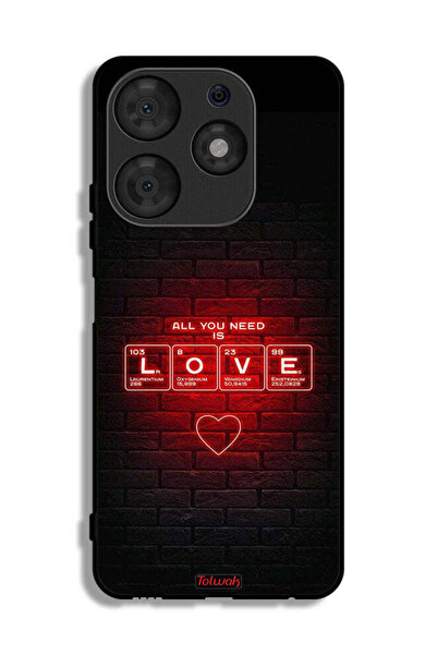 Tolwak Tecno Spark 10 Pro Protective Case Cover All You Need Is Love