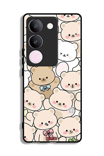 Tolwak غطاء حماية لهاتف vivo V29 بنقشة دببة