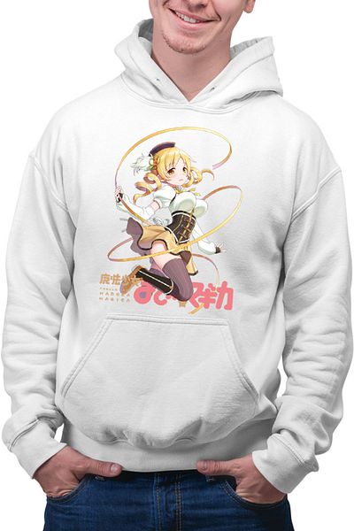 OEM Madoka Magica Tomoe Mami Magical Girl Men's Hoodie
