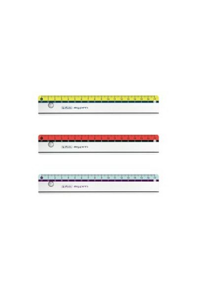 Herlitz Riglă My.pen, Lungime 17 cm, Culoare 3 combinații de culori, Material Plastic, 1 buc.