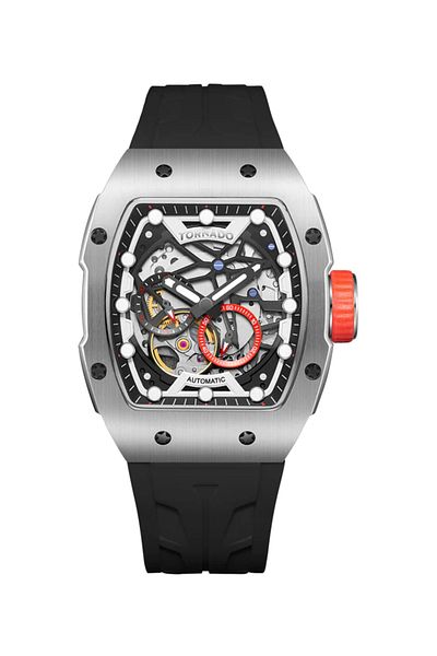 Tornado Xenith Men's Automatic Black Dial Watch - T24302-ssbb