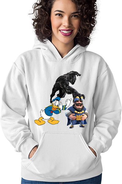 OEM Hanorac Femei Black Panter Donald Duck Brawl Stars King