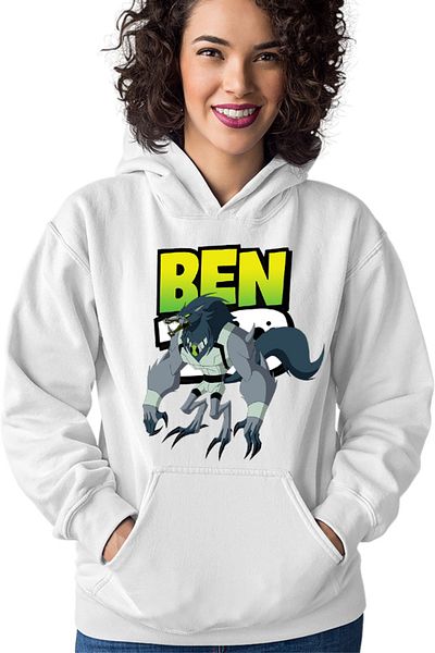 OEM Women's Hoodie Ben10 Wolf Logo Cartoon Alien