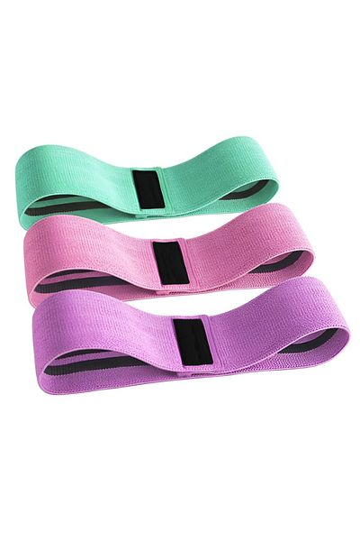 Teno Set 3 benzi elastice pentru antrenament Teno®, 3 niveluri de rezistență, material textil durabil, pentru începători/