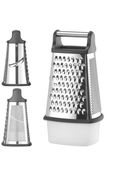 HENDI Răzătoare de bucătărie cu 4 laturi și recipient 158 x 130 x 310 mm