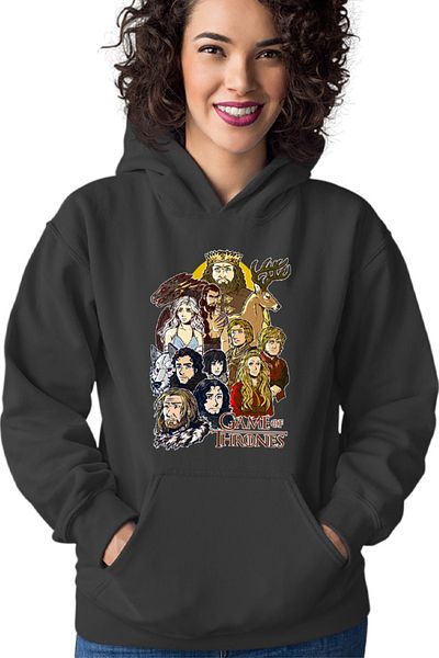 OEM Hanorac Femei Game of Thrones All Characters Cartoon Style