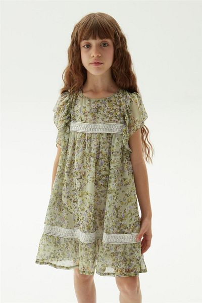Tyess Girl Patterned Dress