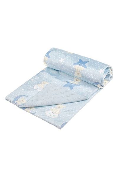 OEM Patura catifelata pentru bebe, 90x80 cm, Ursuleti