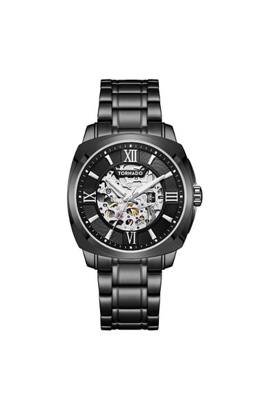 Tornado AUTONOVA Men's Automatic Black Dial Watch - T7316-BBBBW