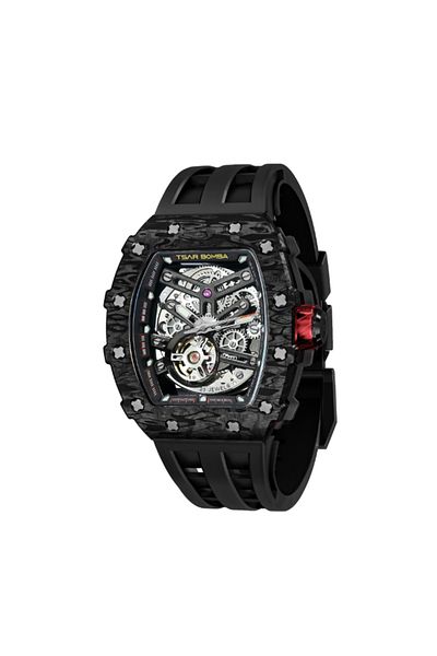 Tsar Bomba Men's Automatic Black Dial Watch - TB8208CF-08