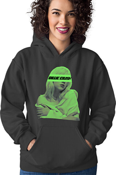 OEM Hanorac Femei Billie Eilish Logo Green Brand Musician