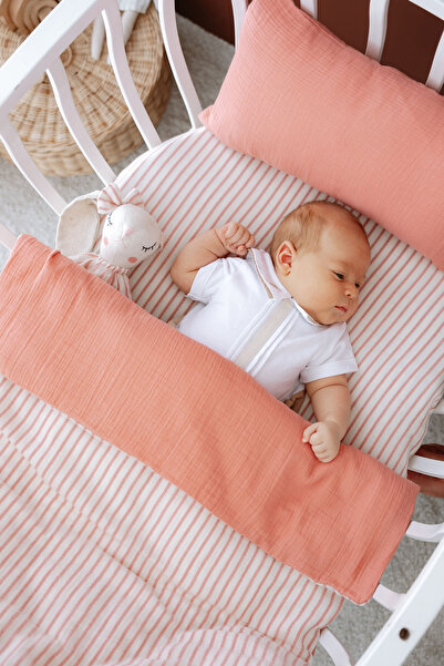 TBA COLLECTION طقم غطاء لحاف موسلين من جانب الأم (60x100) |   سلسلة الخط - مر...