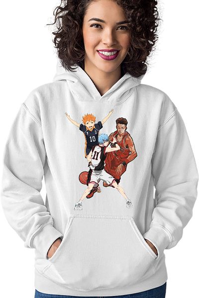 OEM Women's Hoodie Slam Dunk Kuroko no Basket Haikyuu Hinata Anime