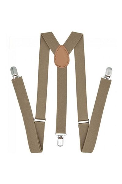 OEM Bretele unisex, inchizatori metalice, 2,5cm, Bej