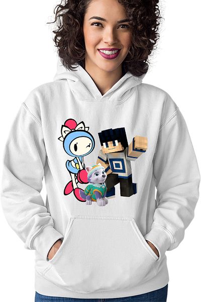 OEM Women's Bomberman Paw Patrol Husky Minecraft Man Skin Slime Hoodie