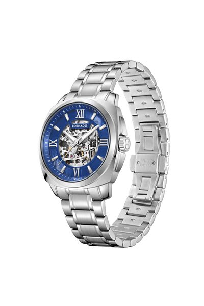Tornado AUTONOVA Men's Automatic Blue Dial Watch - T7316-SBSNW