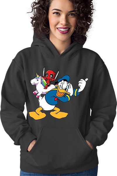 OEM Hanorac Femei Donald Duck DeadPool Marvel Universal Studios