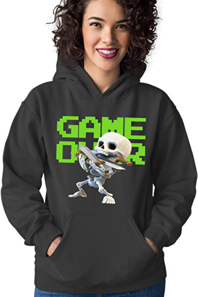 OEM Hanorac Femei Clash Royale Skeleton Game Over Swords