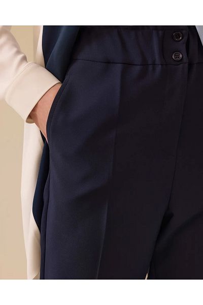 SEÇİL Pantaloni Seçil pentru femei cu talie adunată cu tăietură morcov 10002511010031