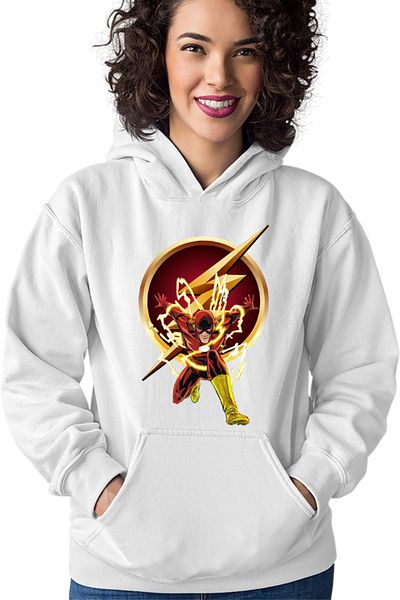 OEM Hanorac Femei Flash Speed Lightning Struck Barry Allen Cosplay Logo