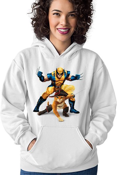 OEM Hanorac Femei Shrek Puss in the Boots Wolverine Animals Speak Universal