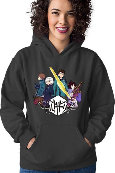 OEM Hanorac Femei World Trigger Logo Anime Sci-fi Otaku Action Shounen