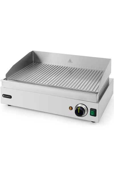HENDI Placă de încălzire pentru grătar Profi Line, canelată, pentru funcționare continuă, 2400W - 203170