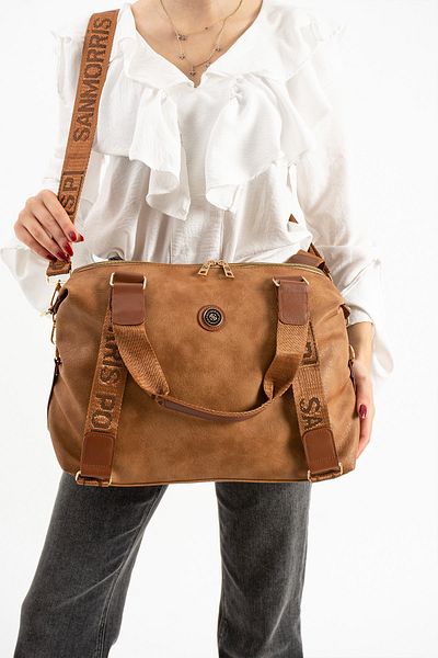 Çanta Trend Sanmorris Faux Leather Shoulder Bag and Handbag Multi-Pocket Ultra Luxury Functional