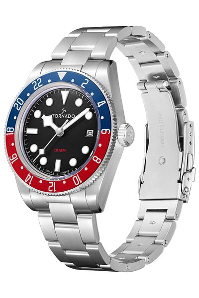 Tornado Lumina Date Just Men's Analog Black Dial Watch - T24006-A