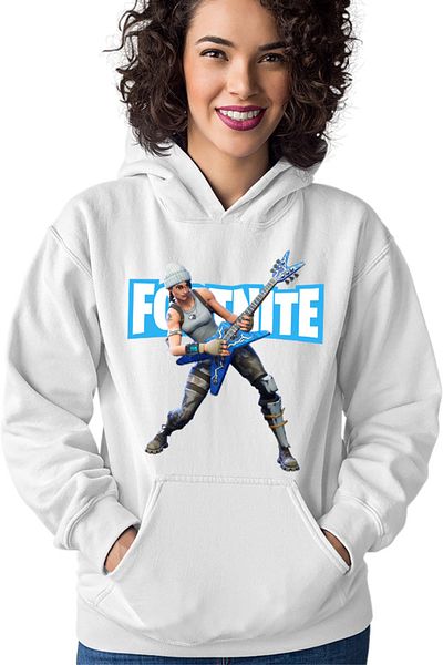 OEM Women's Hoodie Fortnite Rock n Roll Battle Royale Skins Music