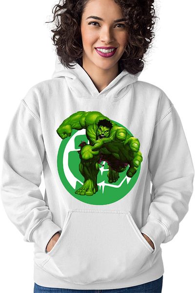 OEM Hanorac Femei Hulk Logo Icon Fist Power Comics