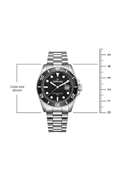 Tornado LUMINA ANALOG Men's Analog Black Dial Watch - T22001-SBSB