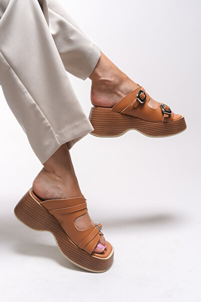 Riccon Дамски чехли Victihne 001291, кафяви