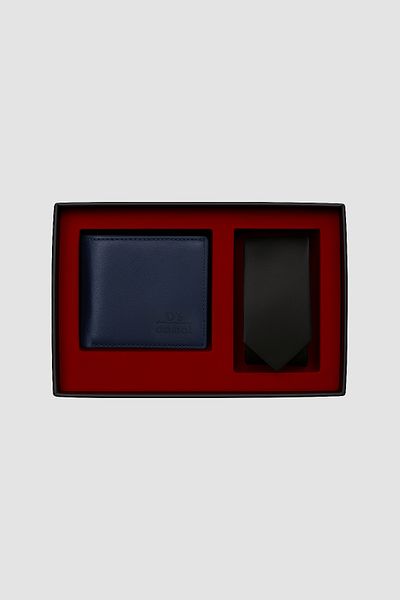 D'S Damat Ds Damat Navy Blue Wallet Card Holder Boxed Accessory Sets