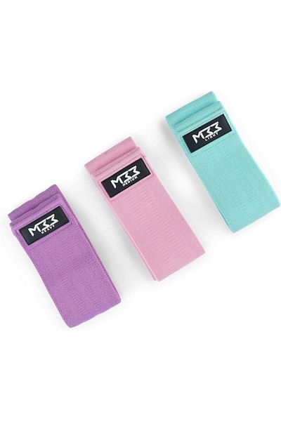 dalimag Set 3 benzi elastice de rezistență pentru fitness, gimnastică de recuperare, 3 niveluri de intensitate, multicolore