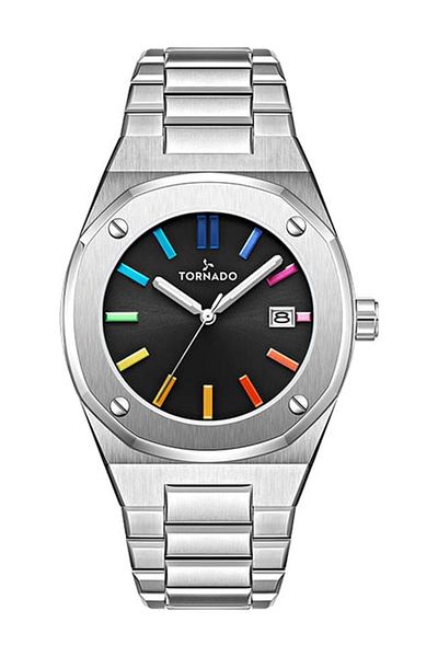 Tornado AURORA TWILIGHT Men's Analog Black Dial Watch - T23003-SBSB