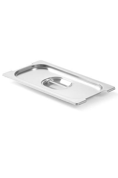 HENDI Pokrywka do pojemnika GN Profi Line z wycięciem na uchwyty GN1/3 325x176mm stal nierdzewna