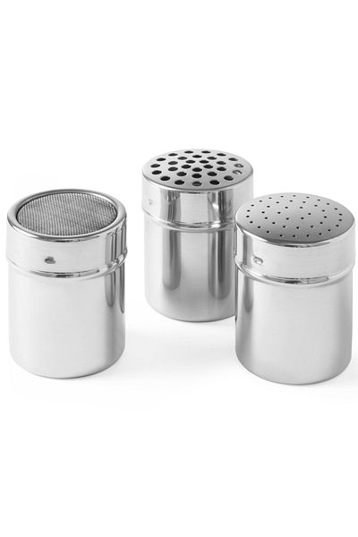 HENDI Dyspenser dozownik kuchenny z sitkiem do cukru pudru stal nierdzewna śr. 55mm wys. 75mm