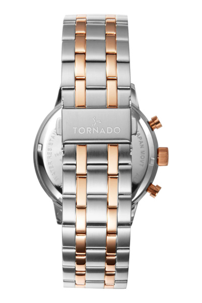Tornado CELESTIA ELITE Men's Chronograph Rose Gold Dial Watch - T6102-KBKSK