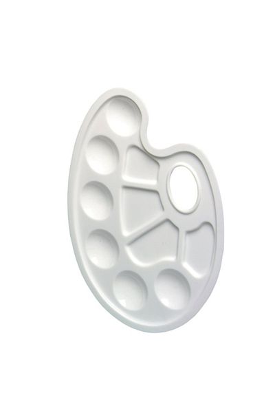 Herlitz Painting Palette, Color White, Material Plastic, Size 23.5×17 cm